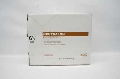 Neutralon 5365 Brown Latex Surgical Gloves 6 1/2 - Box of 50